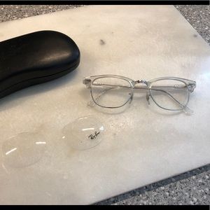 Ray-Ban club master clear glasses